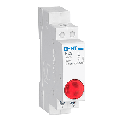 Piloto Led a Riel Din color Rojo 24 Vac/dc, IP20