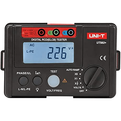 Probador De Interruptor Diferencial (RCD TESTER), UT582+