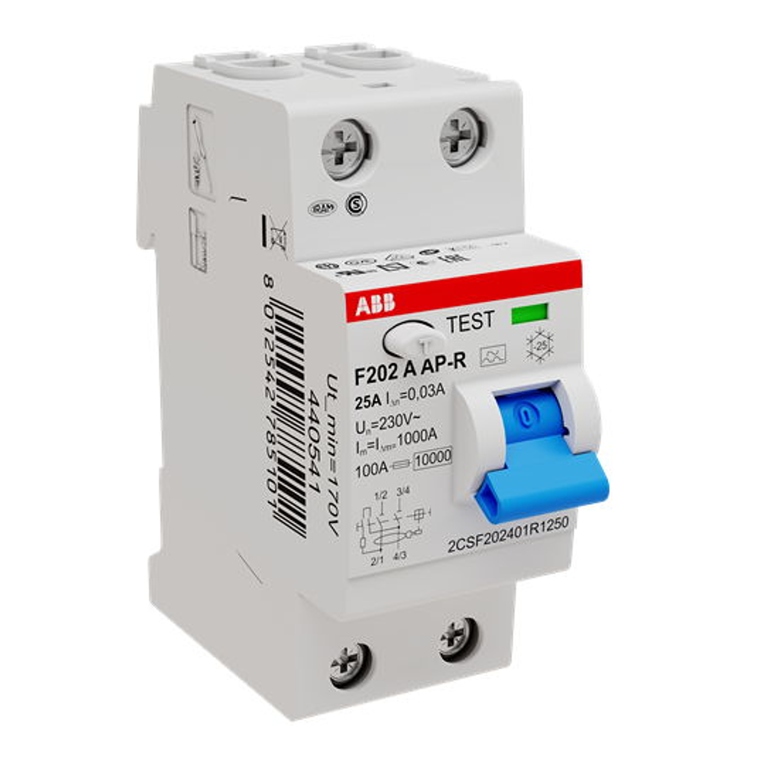 Interruptor diferencial 2Px25A 30mA, A-25/0.03 AP-R Inmunizado