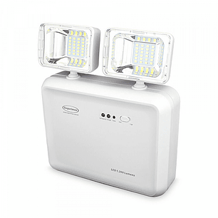 Lámpara emergencia LED, 2 focos, 600Lm Ni/Cd IP20, SEC