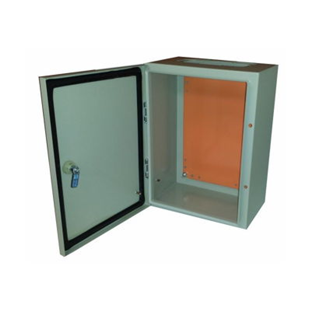 Caja metal 700x500x200mm RAL7035 placa RAL2004, IP66/ IK10