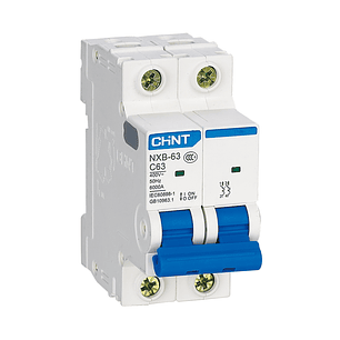 Interruptor 2Px63A 10kA curva C, certificación SEC, NXB-63H