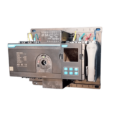 Transferencia Automatica ATSE tipo CB 4P 400V, 100A, 50KA, rele y breaker