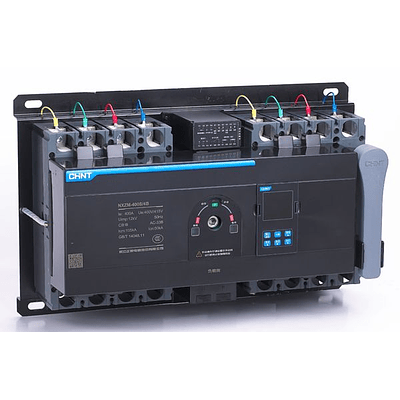 Transferencia Automática ATSE tipo CB 4P 400V, 630A, 65KA, rele y breaker