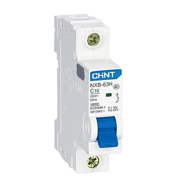 Interruptor 1Px63A 10kA curva B, certificación SEC, NXB-63H