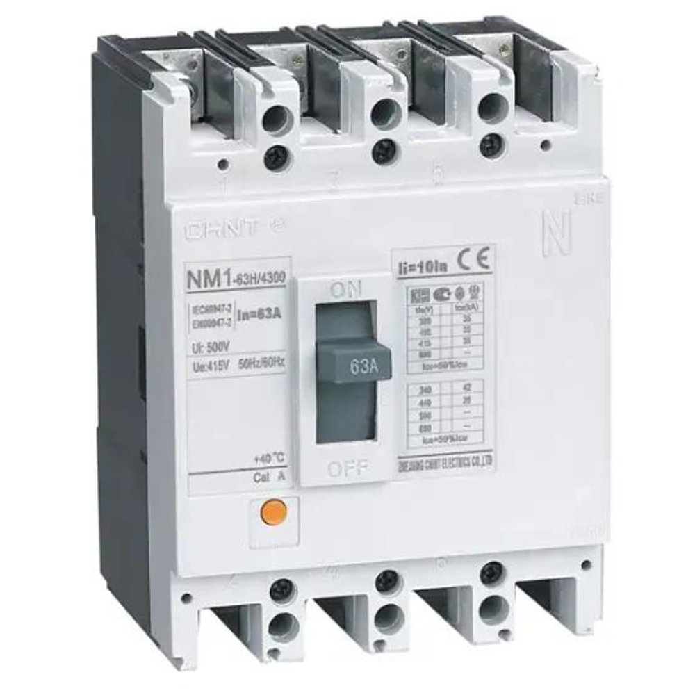 Interruptor 4P NM1-250H/4300 225A (fijo) 690V: 50kA