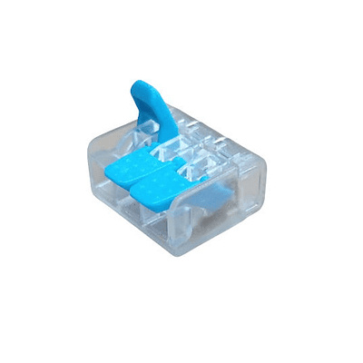 Conector rápido 1 polo 3 salidas 4mm² azul/blanco 32A