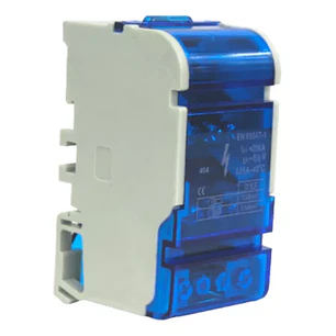 Repartidor tetrapolar 4p, 4 salidas, 125A montaje riel DIN