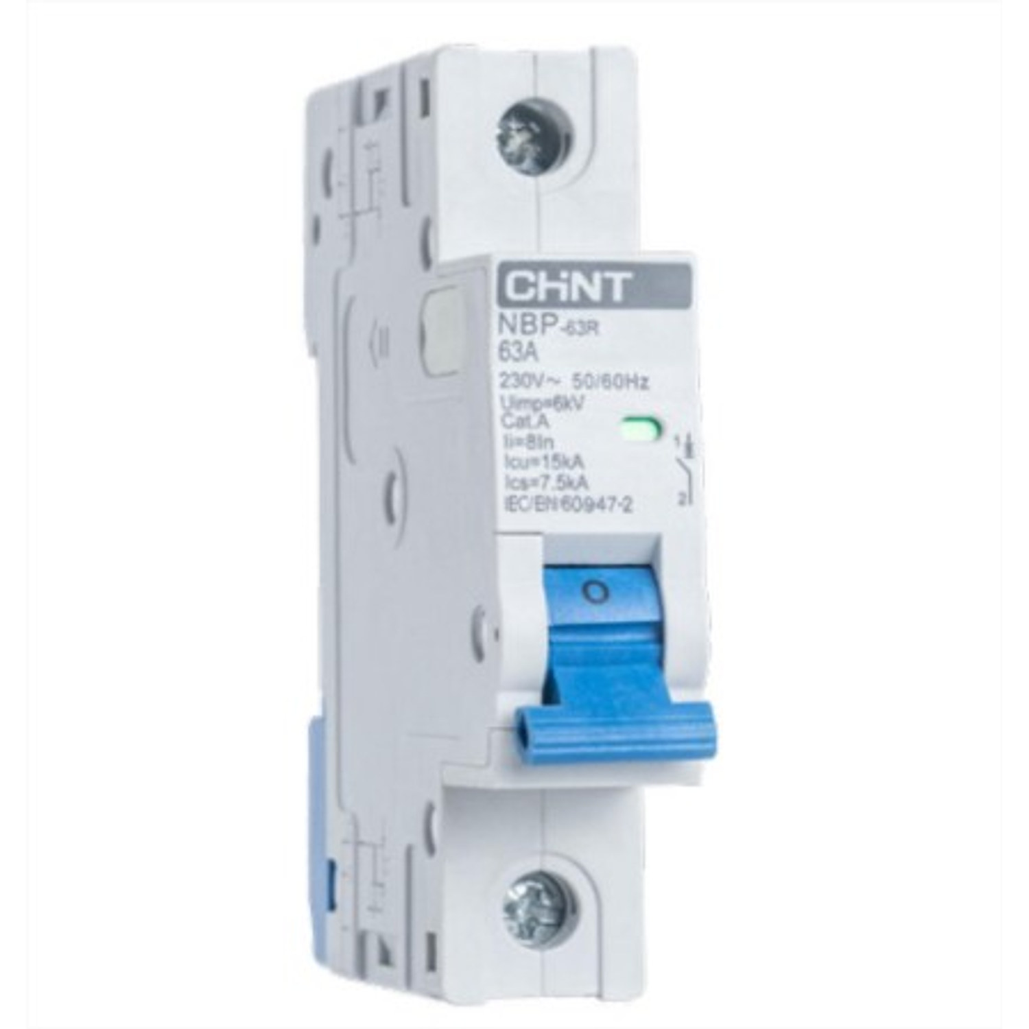 Interruptor a riel DIN curva C 1Px16A, 15kA IEC60947