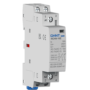 Contactor modular 24Vac/DC 16A, 4KW AC1, 2NA