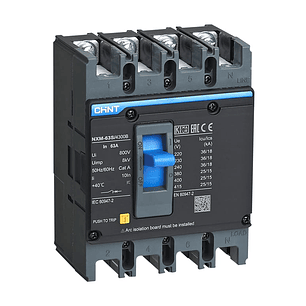 Interruptor MCCB fijo NXM-63E 4P 20A 15kA