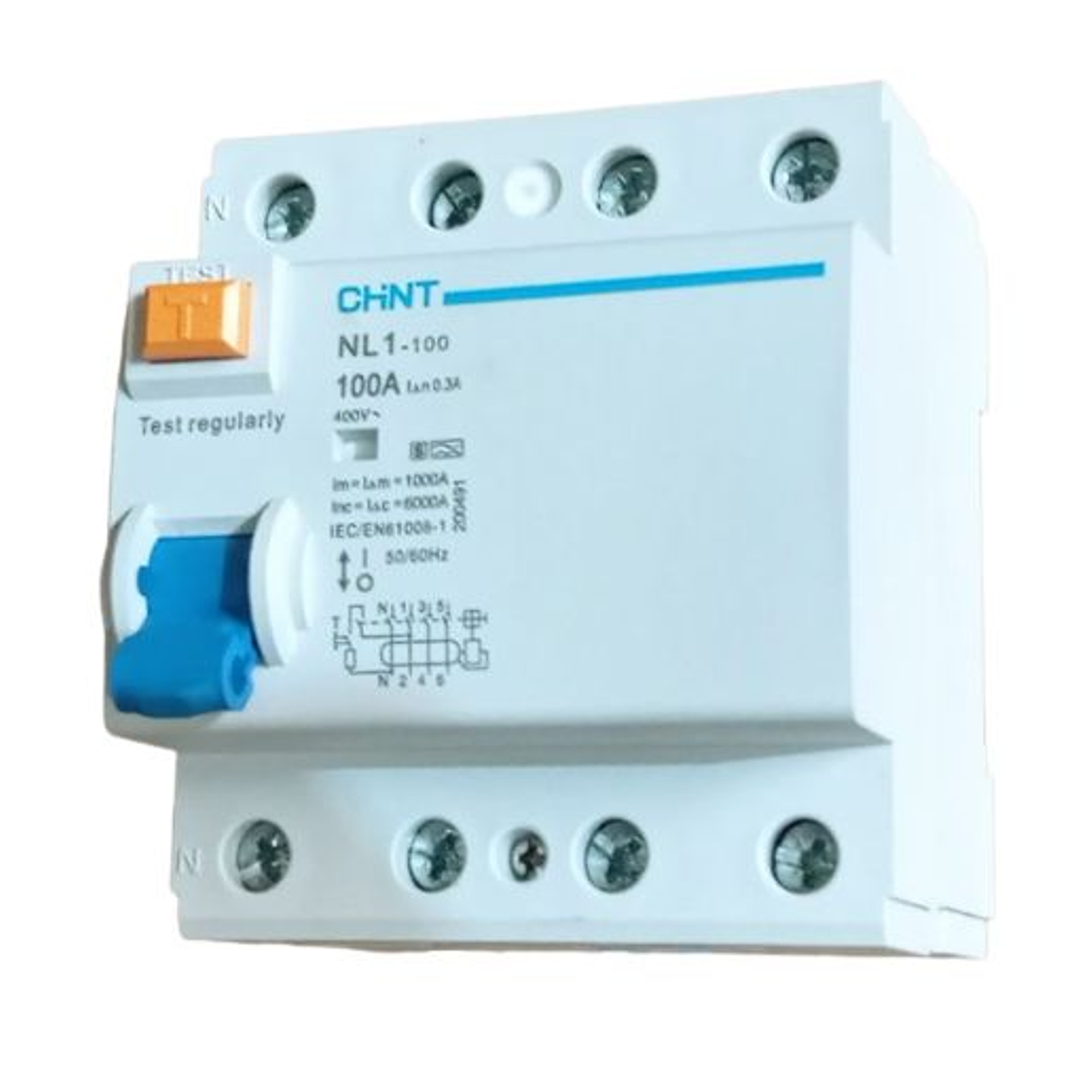 Interruptor diferencial Inmunizado 4Px100A 300mA 6KA RCCB NL1, Tipo A-S 1