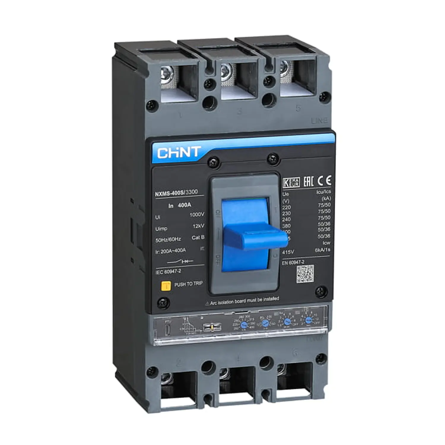 Interruptor MCCB 3P TMF FIJO 630A 50kA NXM-630S