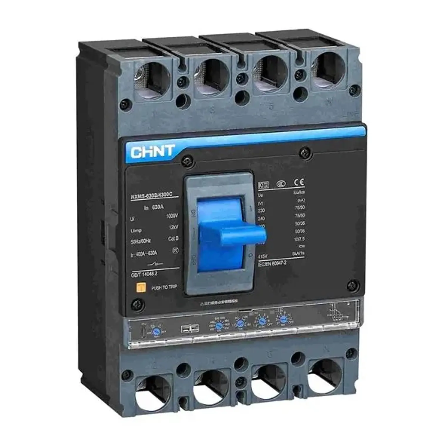 Interruptor MCCB 4P LSI 630-1000A 70kA NXMS-1000H, Regulable