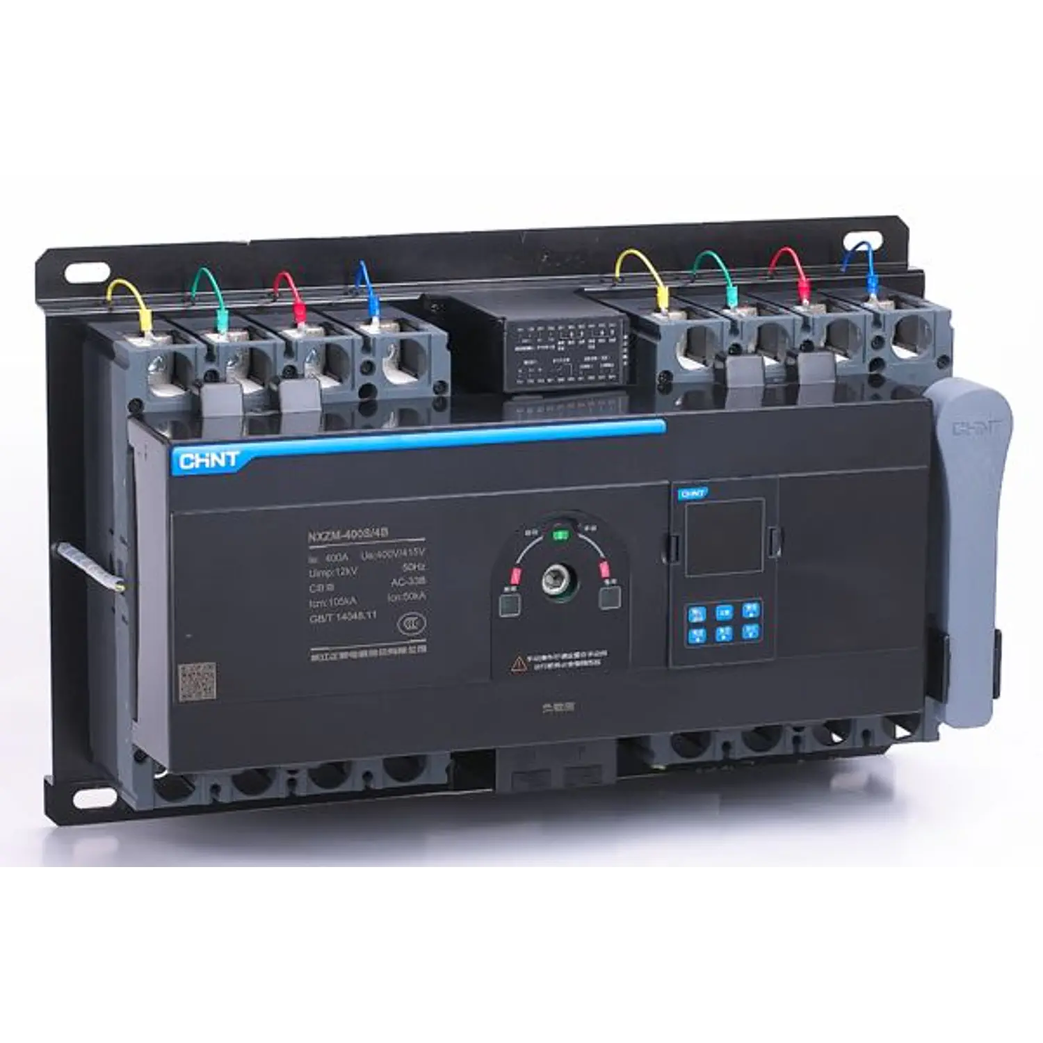 Transferencia Automática ATSE tipo CB 4P 400V, 250A, 35KA, rele y breaker