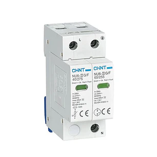 Supresor transiente 1P+N 385Vac Imax 40kA 1.8kV c/indicador