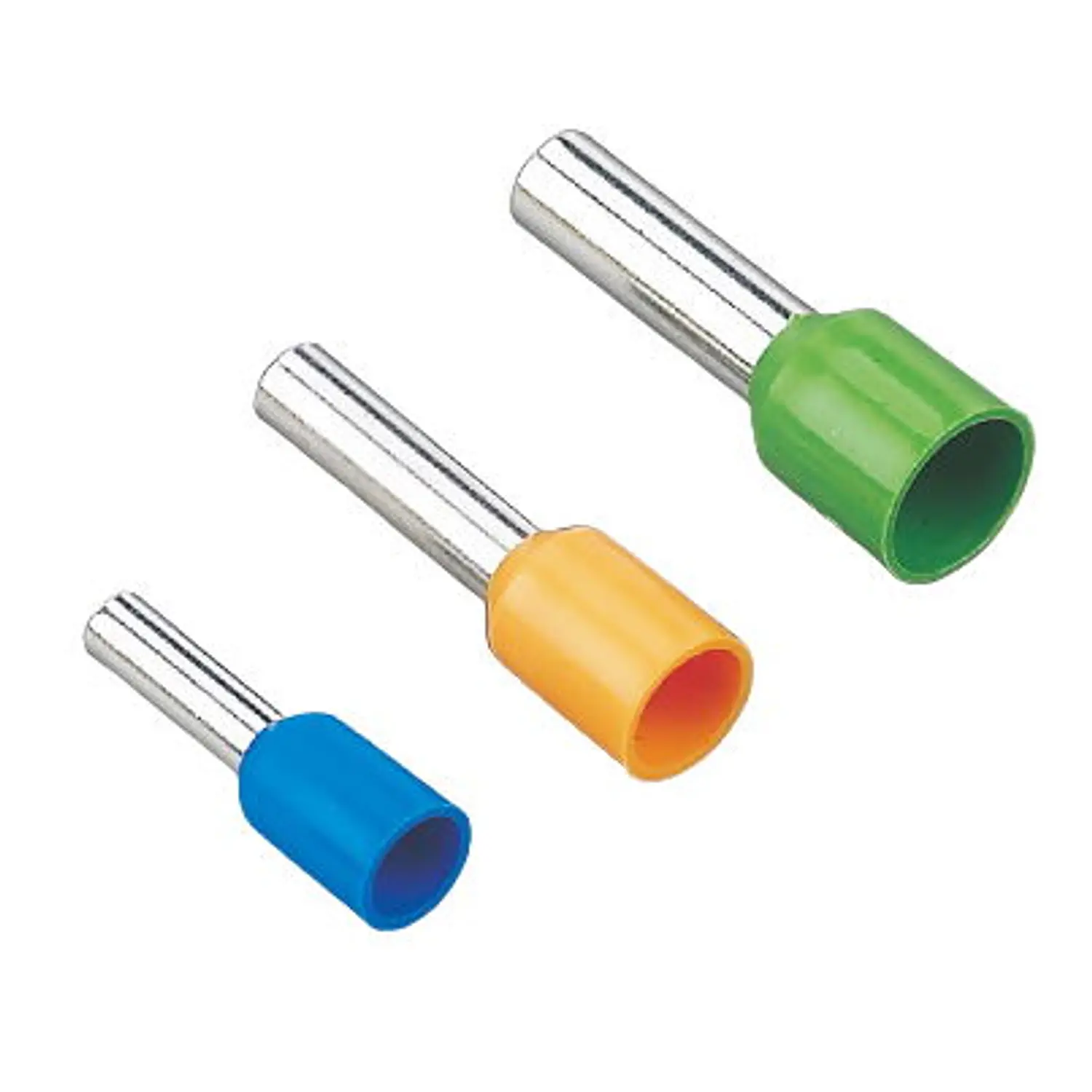 Terminal ferrule aislado 6mm² (10AWG) L=18mm, verde (100un)