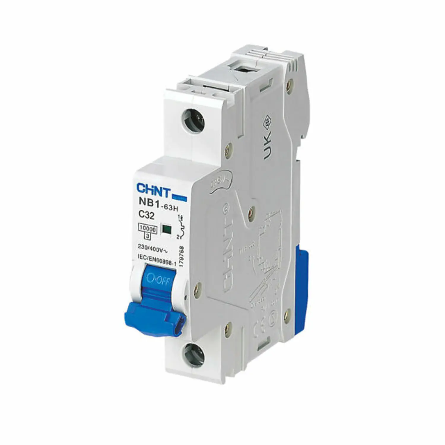 Interruptor MCB 1Px50A curva C 10kA, NB1-63H SEC