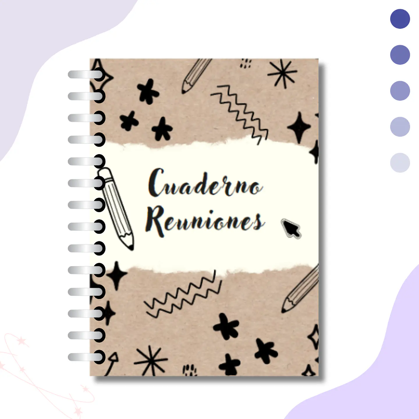 Cuaderno de Reuniones Escolar | 100 Hojas para Apoderados y Actividades 3