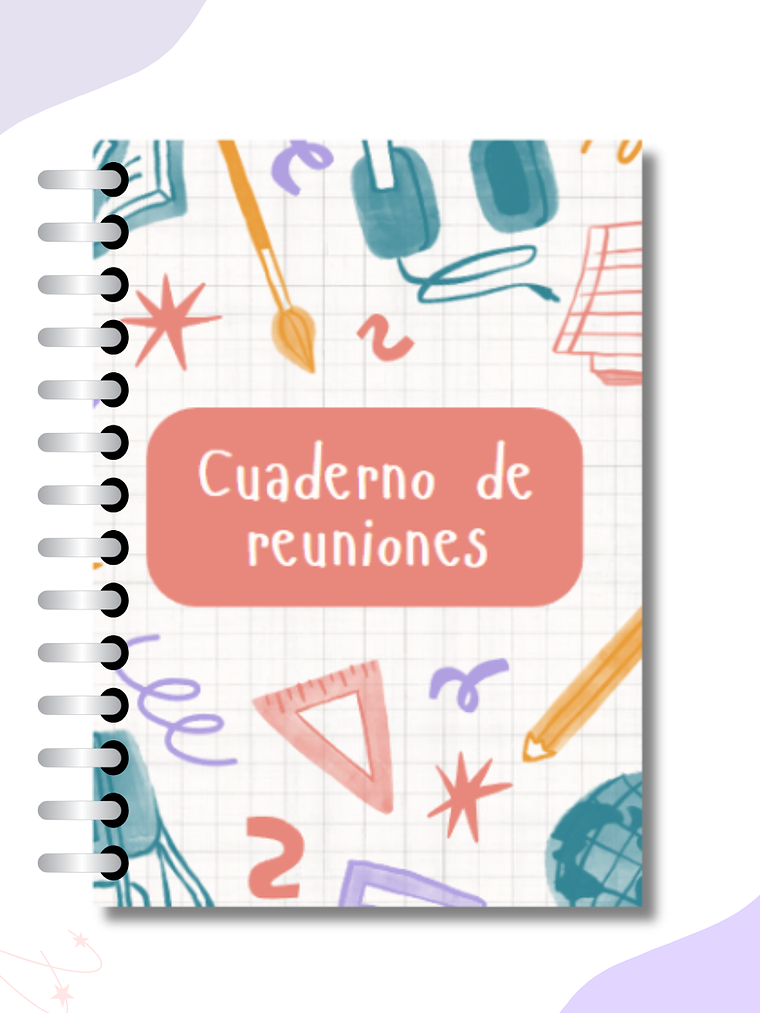 Cuaderno de Reuniones Escolar | 100 Hojas para Apoderados y Actividades 6