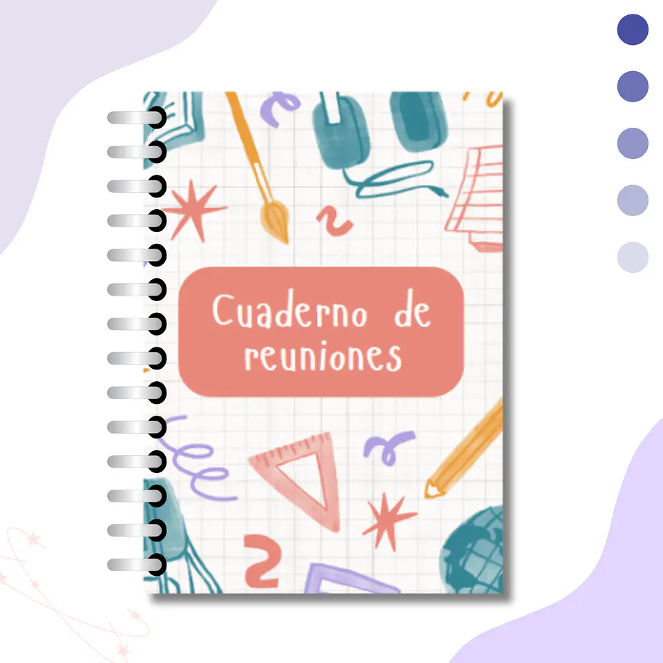 Cuaderno de Reuniones Escolar | 100 Hojas para Apoderados y Actividades 8