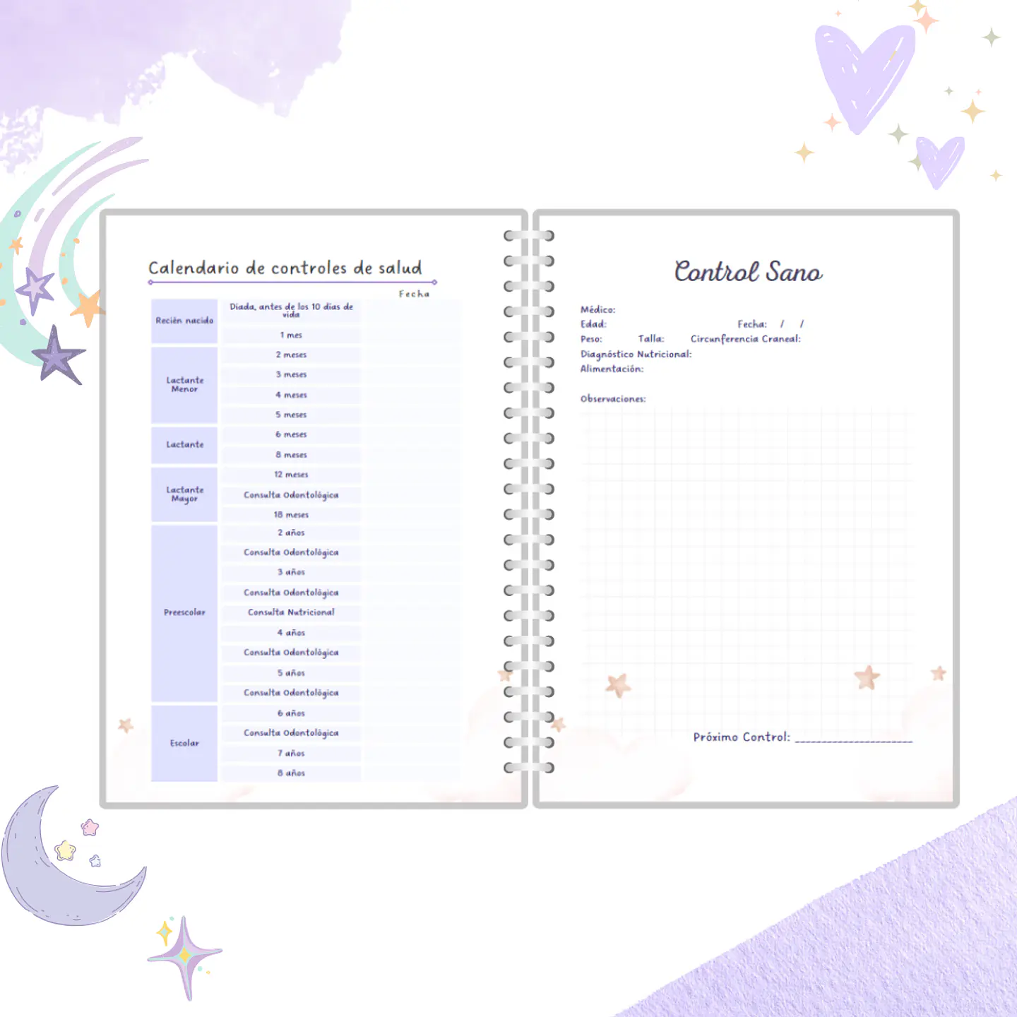 Cuaderno Pediátrico - Rosa 9