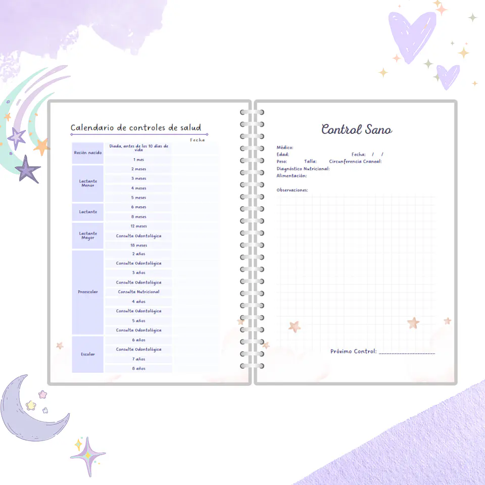 Cuaderno Pediátrico - Rosa 9