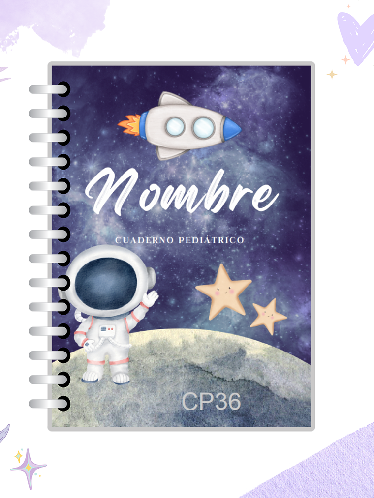 Cuaderno Pediátrico - Nubes Azul 35