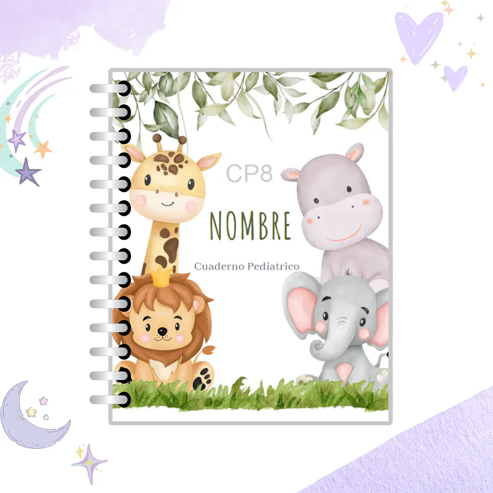 Cuaderno Pediátrico - Nubes Azul 13