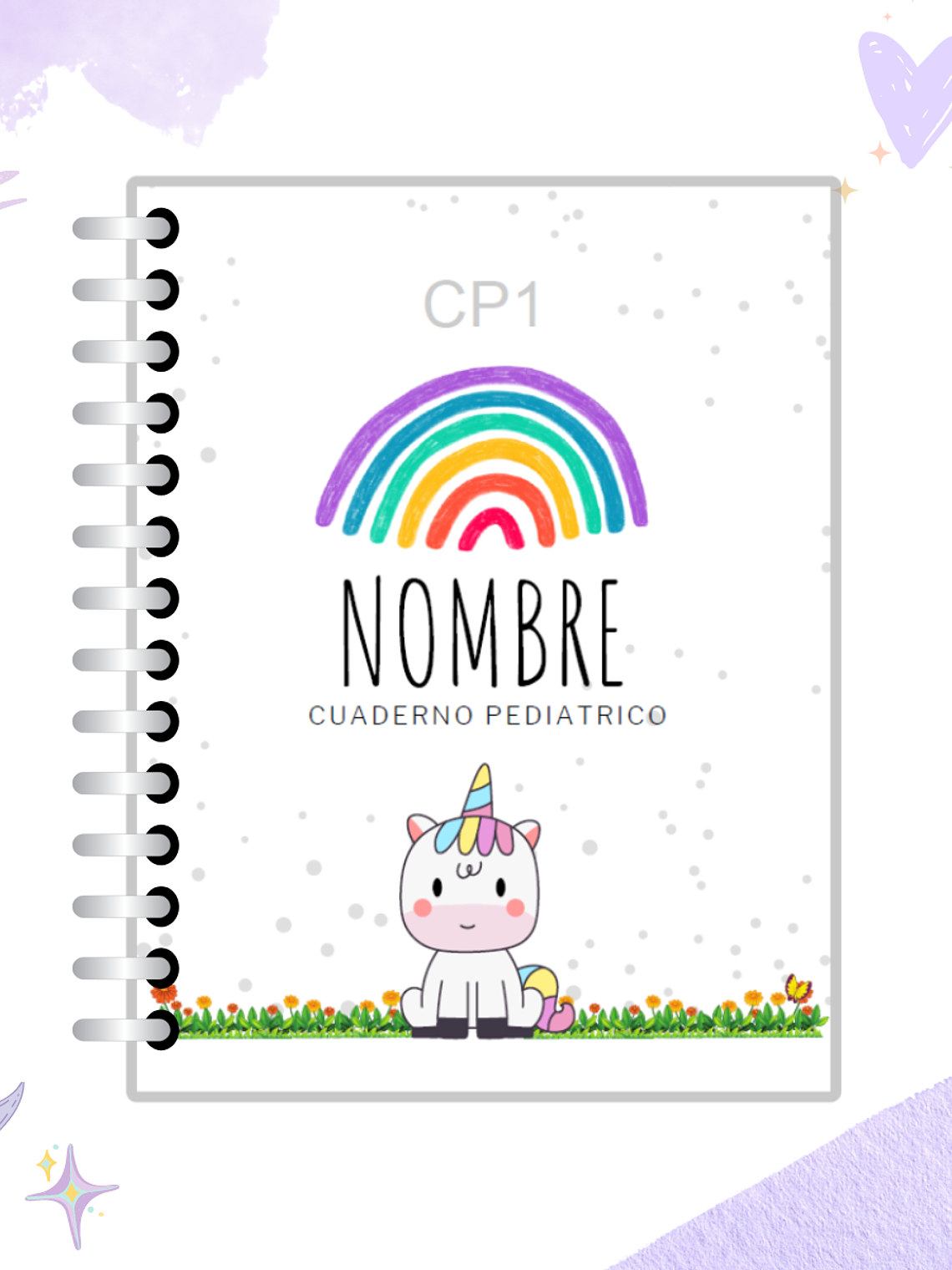 Cuaderno Pediátrico - Nubes Azul 12