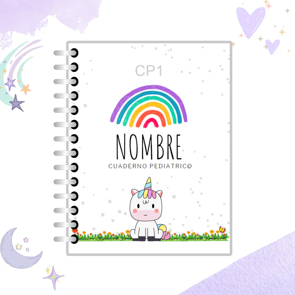 Cuaderno Pediátrico - Nubes Azul 14