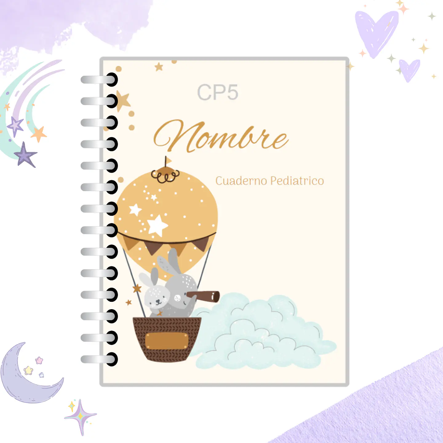 Cuaderno Pediátrico - Nubes Azul 15