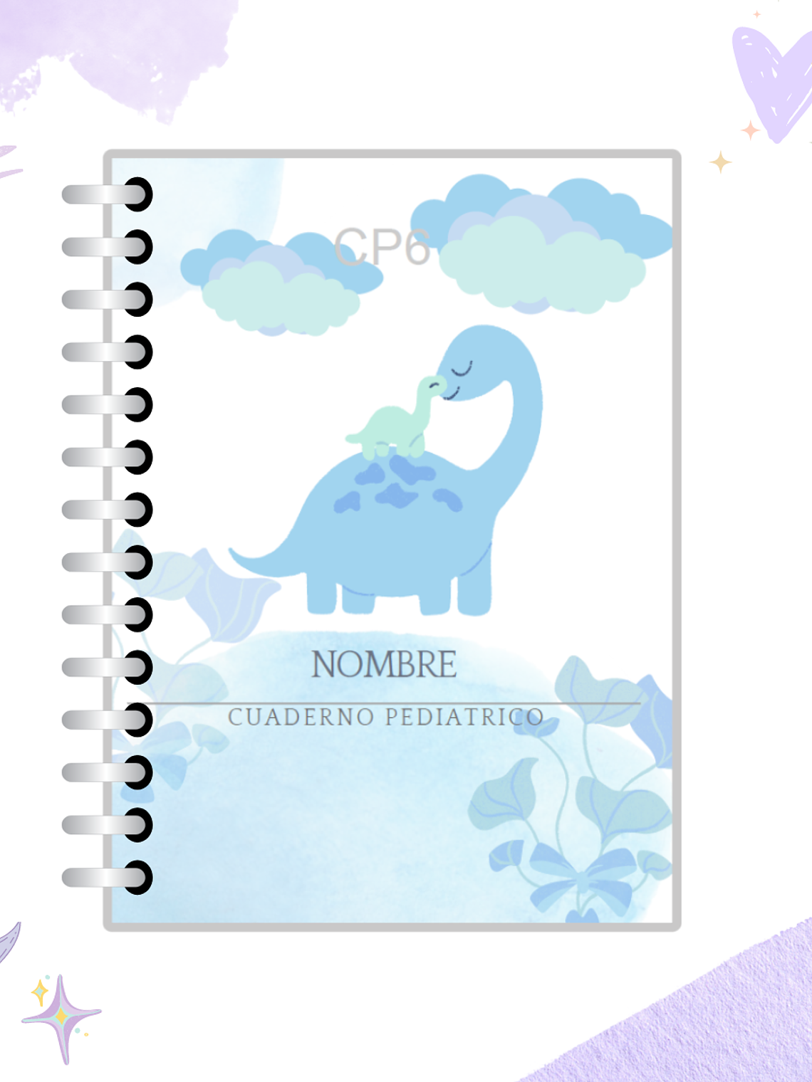 Cuaderno Pediátrico - Nubes Azul 14