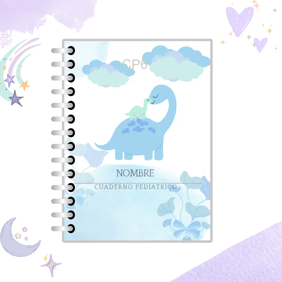 Cuaderno Pediátrico - Nubes Azul 16