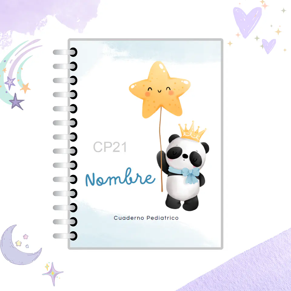 Cuaderno Pediátrico - Nubes Azul 25