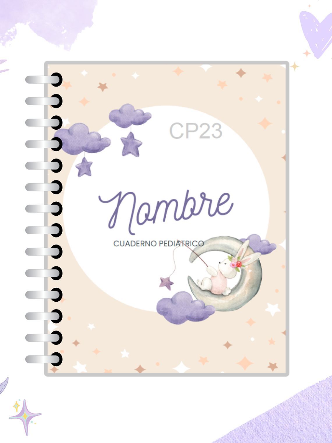 Cuaderno Pediátrico - Nubes Azul 25