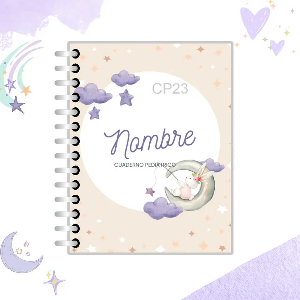 Cuaderno Pediátrico - Nubes Azul 27
