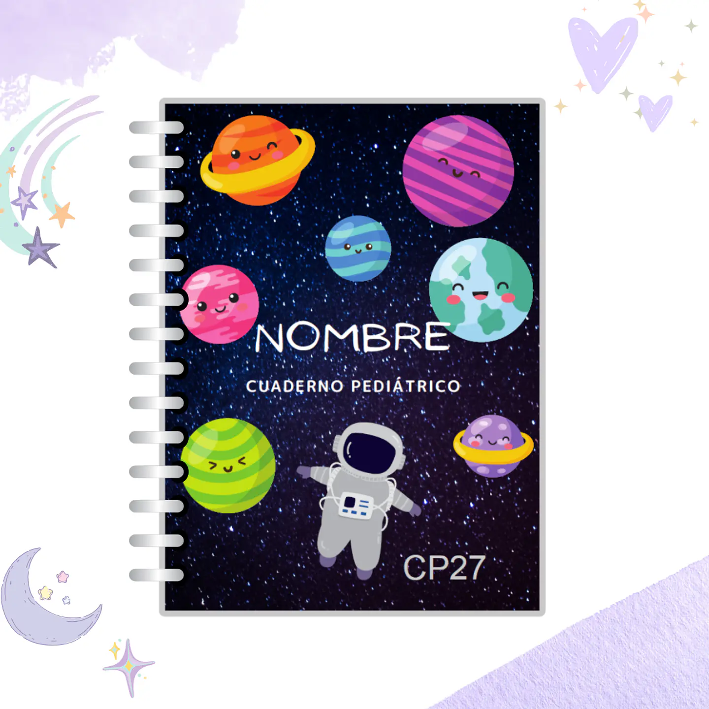 Cuaderno Pediátrico - Nubes Azul 36