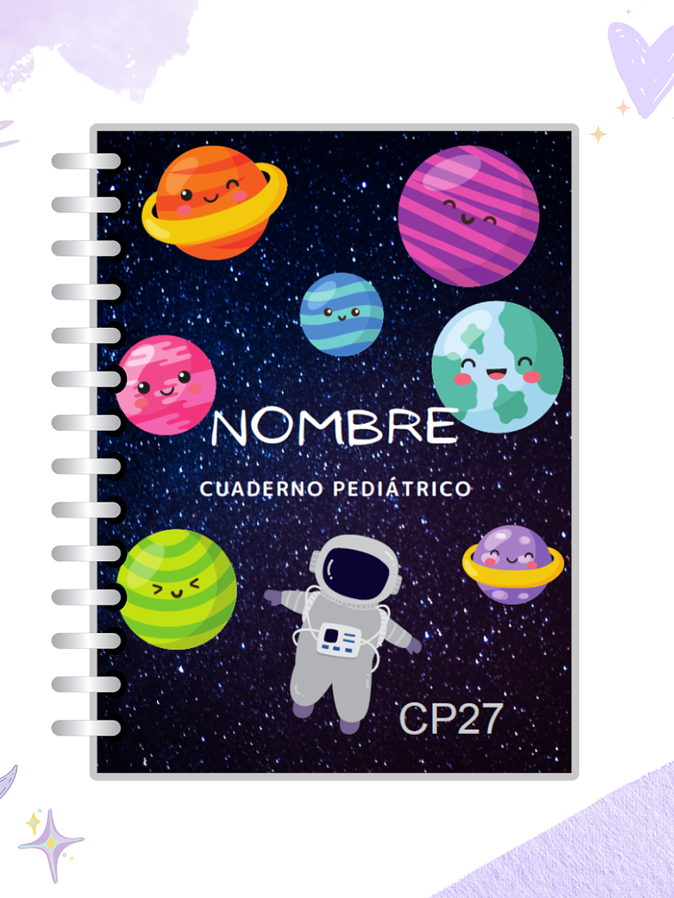 Cuaderno Pediátrico - Nubes Azul 34