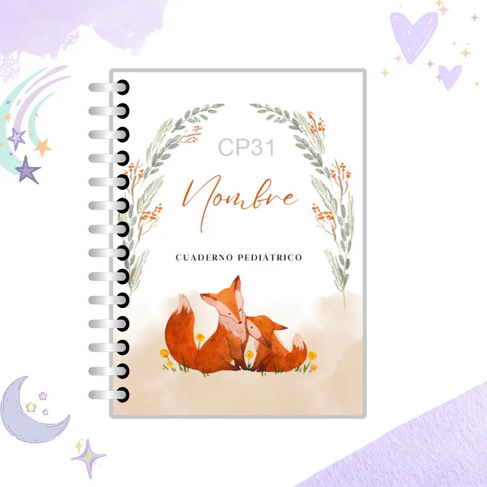 Cuaderno Pediátrico - Nubes Azul 31