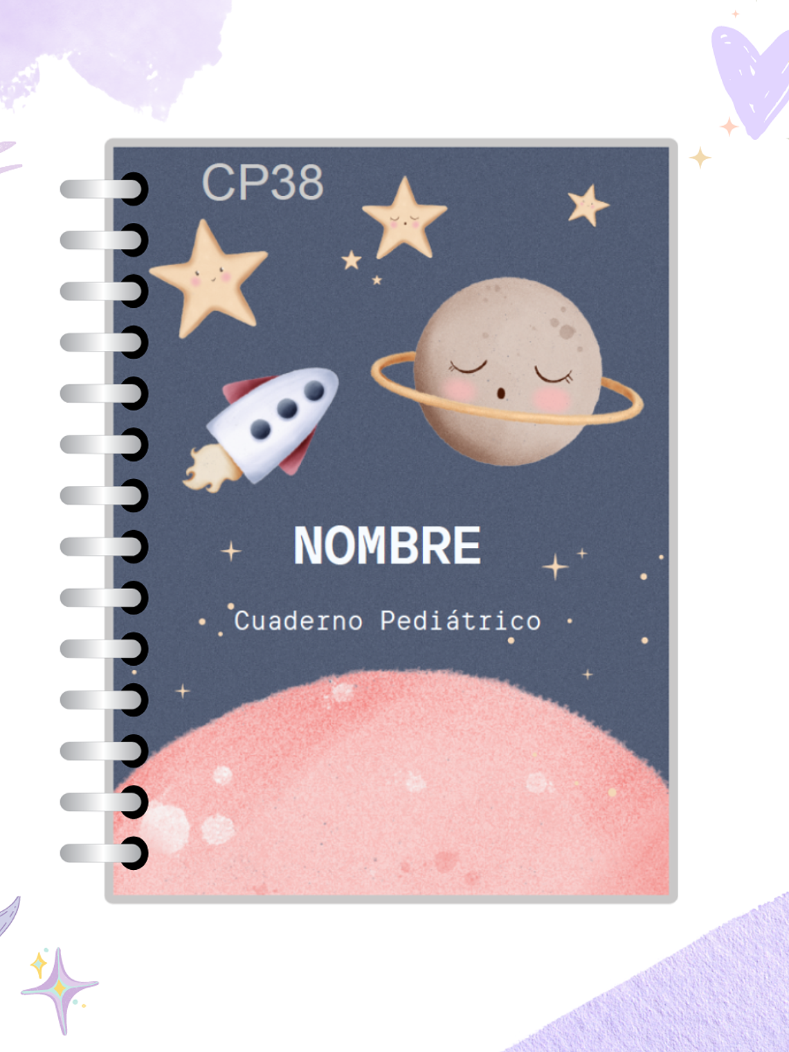 Cuaderno Pediátrico - Nubes Azul 36