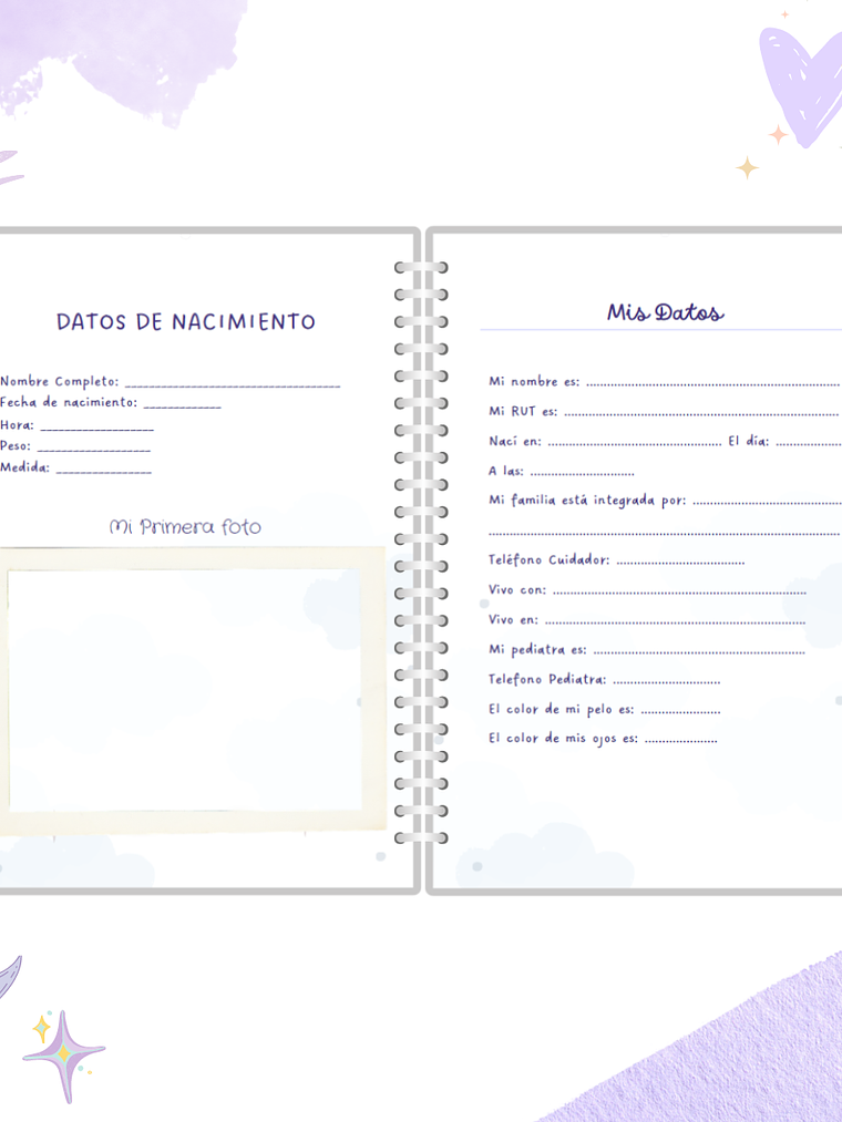 Cuaderno Pediátrico - Nubes Azul 3