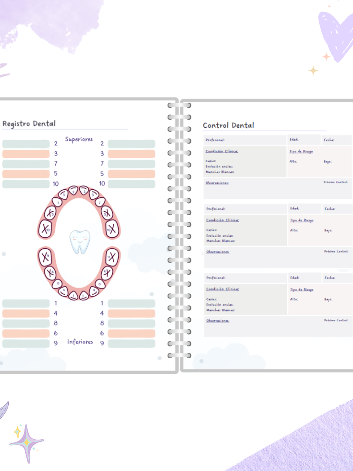 Cuaderno Pediátrico - Nubes Azul 6
