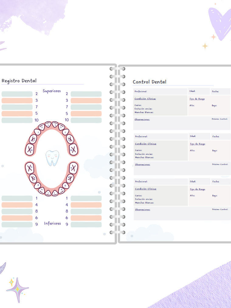 Cuaderno Pediátrico - Nubes Azul 6