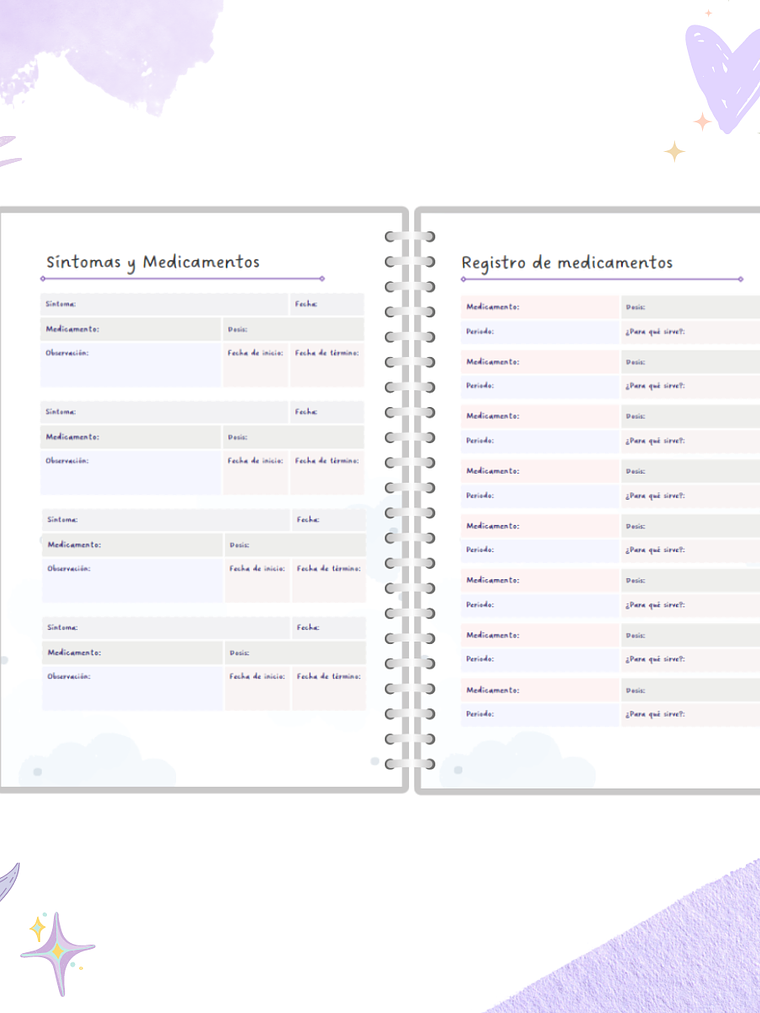 Cuaderno Pediátrico - Nubes Azul 9