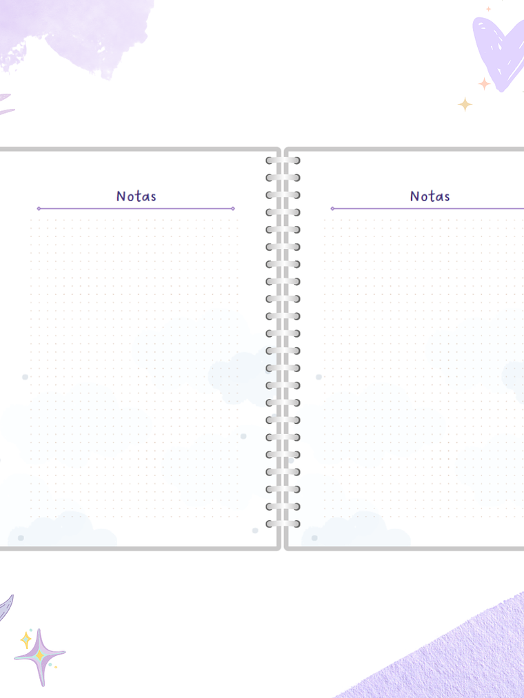 Cuaderno Pediátrico - Nubes Azul 10