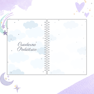 Cuaderno Pediátrico - Nubes Azul