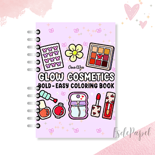Libro Para Colorear Glow Cosmetics 
