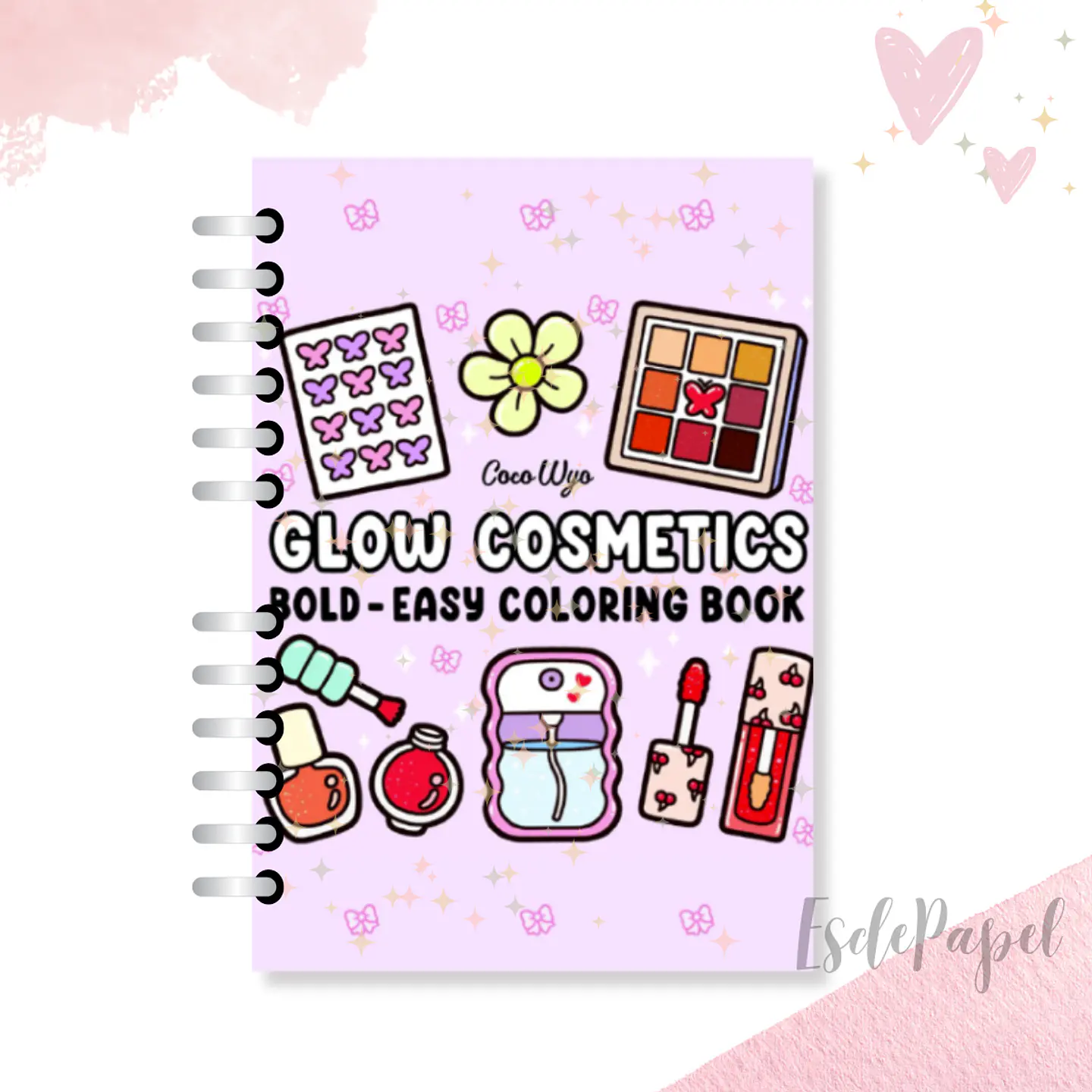 Libro Para Colorear Glow Cosmetics  1