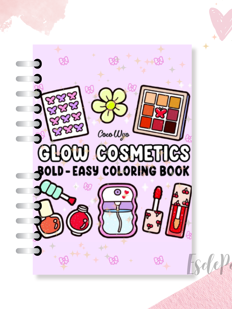 Libro Para Colorear Glow Cosmetics  1